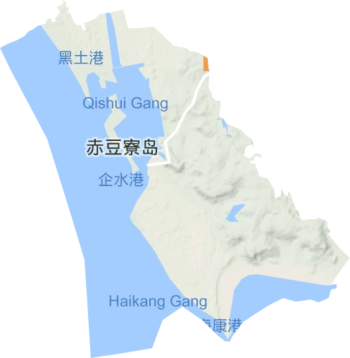 企水镇地形图