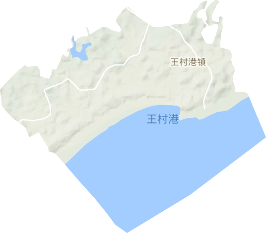 王村港镇地形图