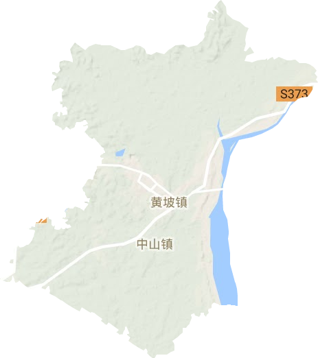 黄坡镇地形图