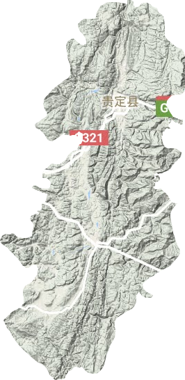 贵定县地形图