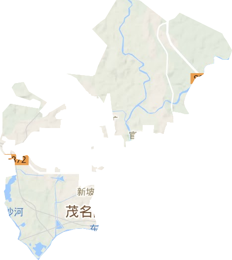 新坡镇地形图