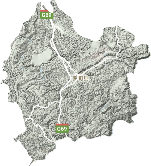 罗甸县地形图