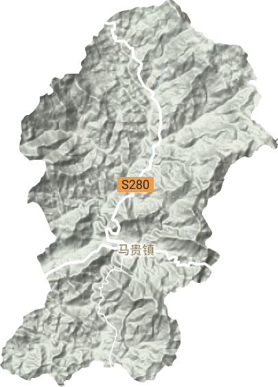 马贵镇地形图