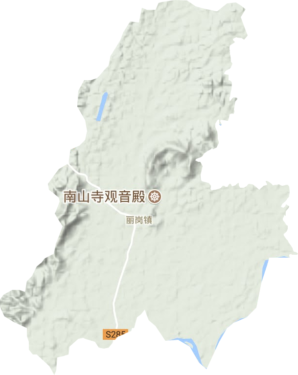 丽岗镇地形图