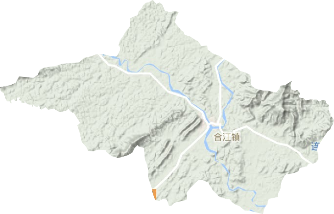 合江镇地形图