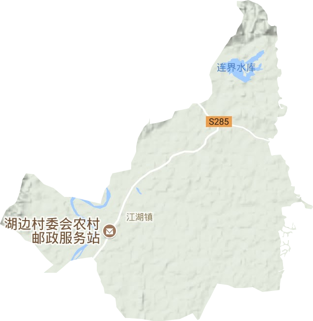 江湖镇地形图