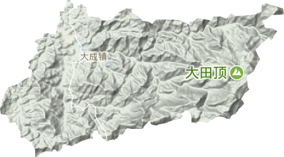 大成镇地形图
