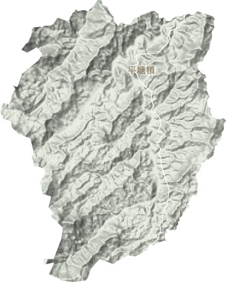 平塘镇地形图