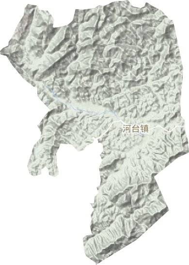 河台镇地形图