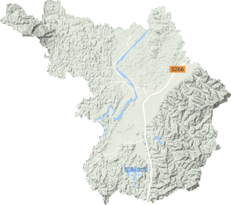 南丰镇地形图