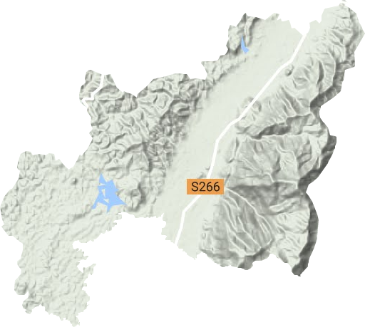 长安镇地形图