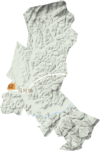马圩镇地形图
