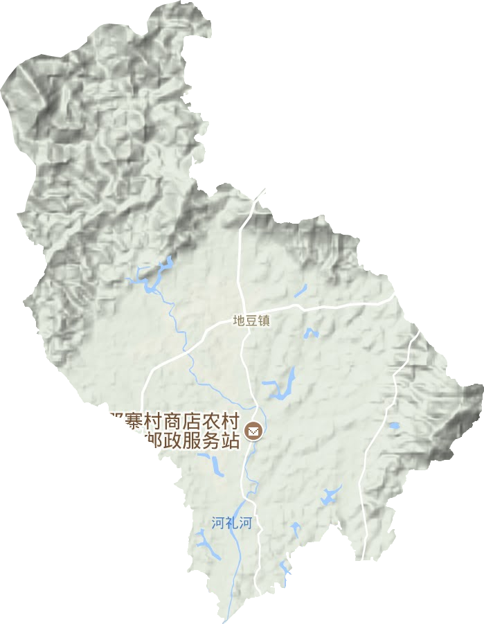 地豆镇地形图