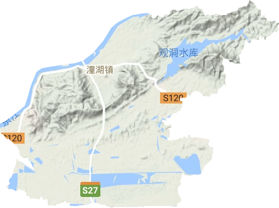 潼湖镇地形图