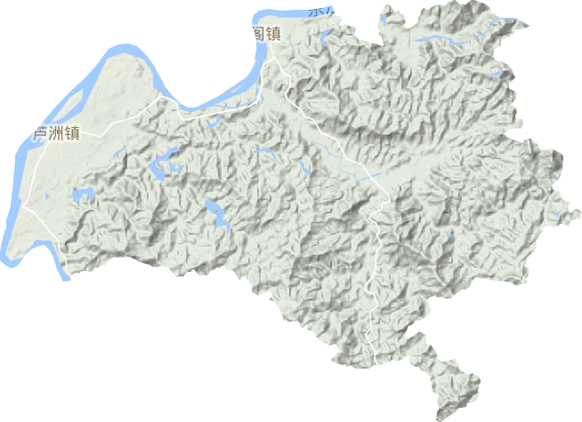 芦洲镇地形图