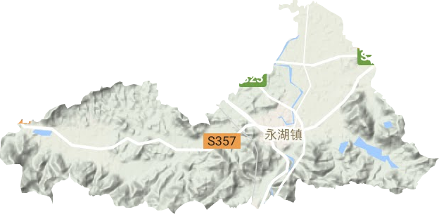 永湖镇地形图