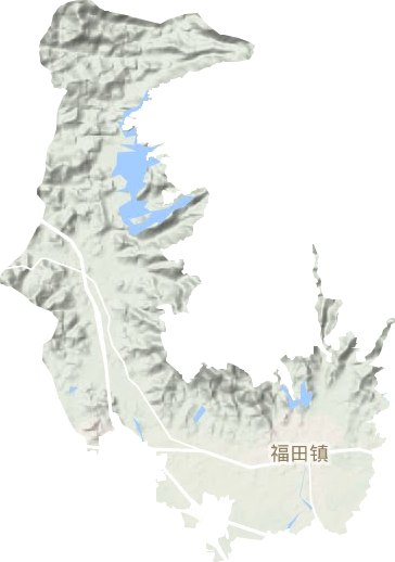 福田镇地形图