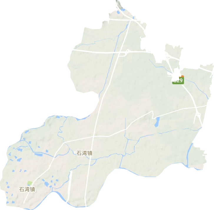 石湾镇地形图