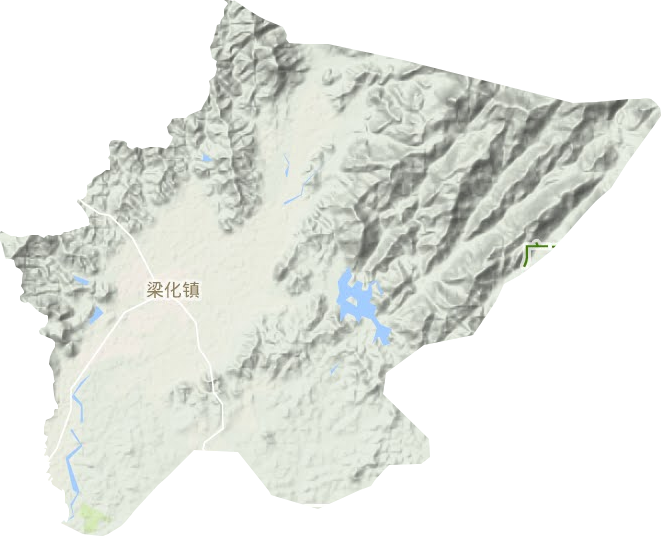 梁化镇地形图