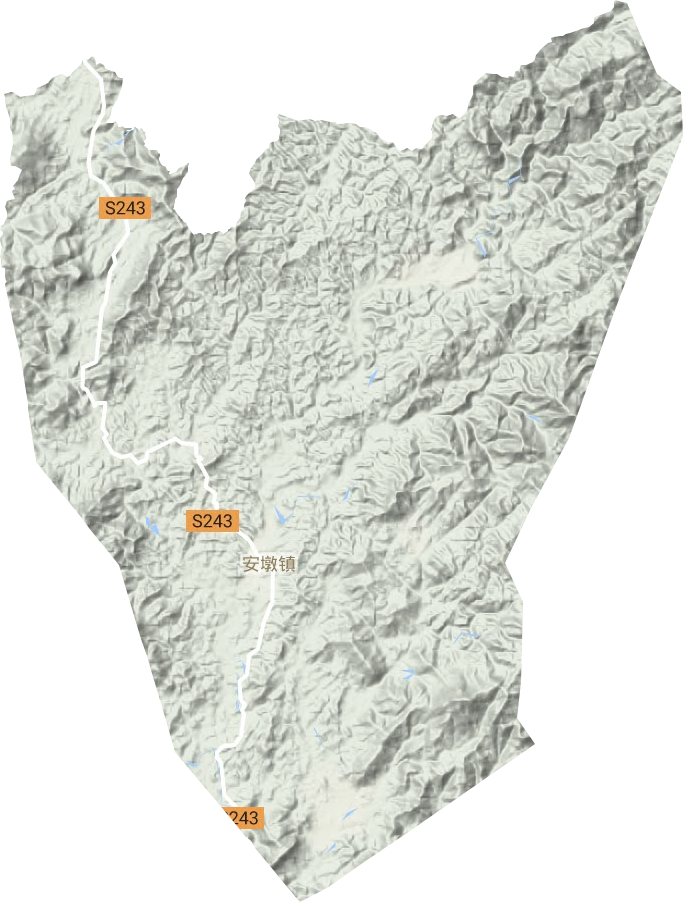安墩镇地形图
