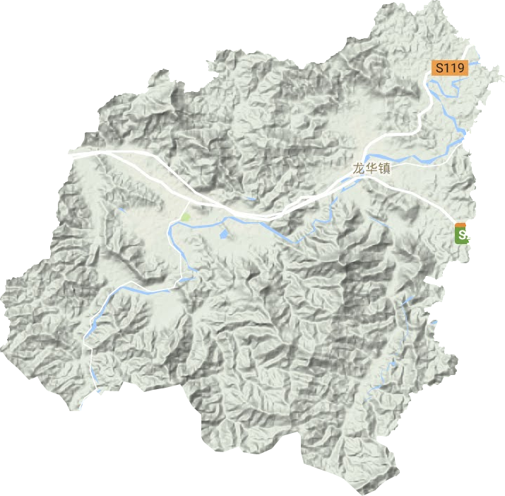 龙华镇地形图
