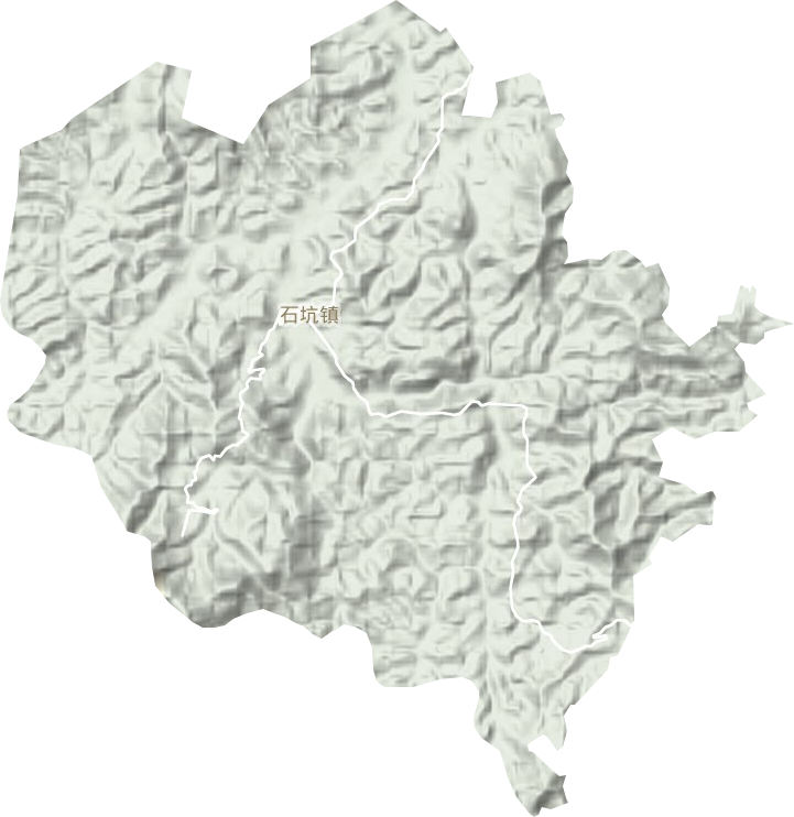 石坑镇地形图