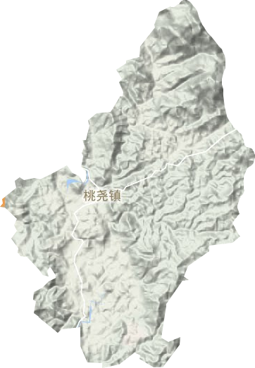 桃尧镇地形图