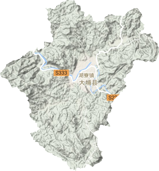 湖寮镇地形图
