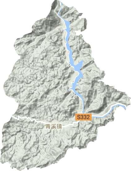 青溪镇地形图