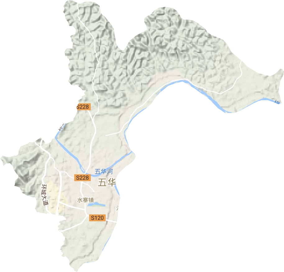 水寨镇地形图