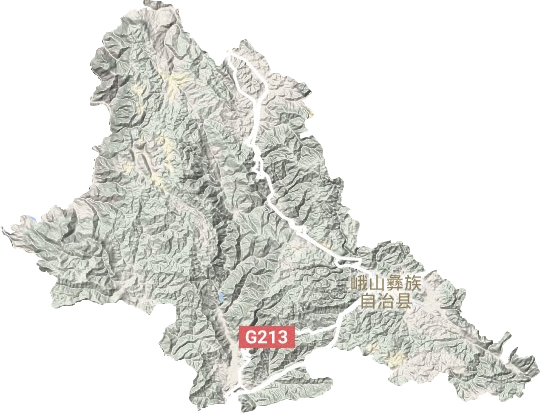 峨山彝族自治县地形图