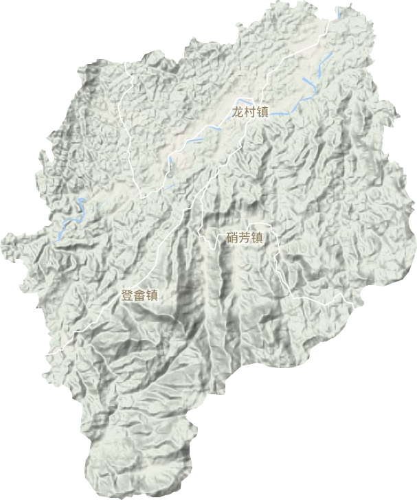 龙村镇地形图
