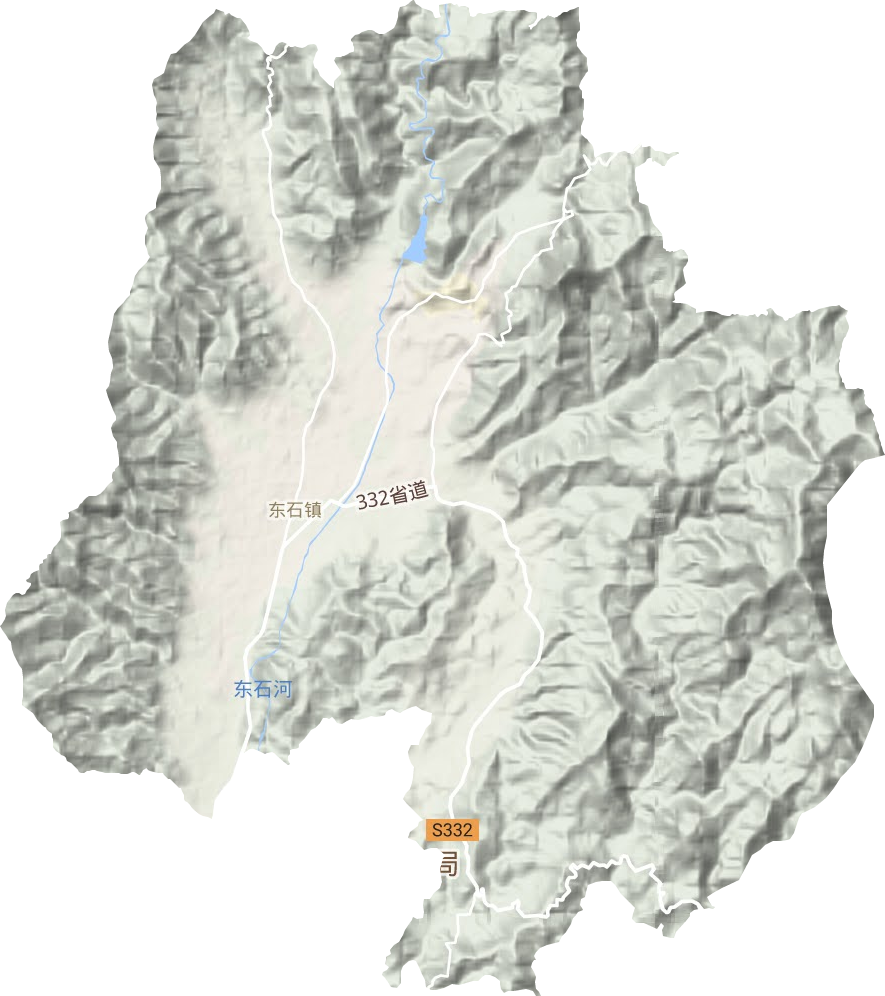东石镇地形图
