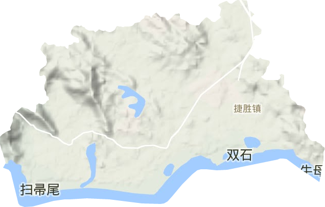 捷胜镇地形图
