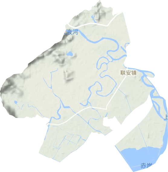 联安镇地形图