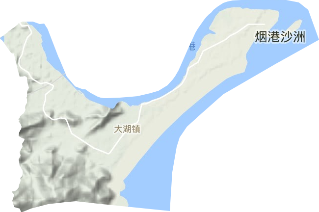 大湖镇地形图