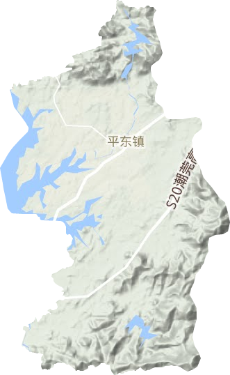 平东镇地形图