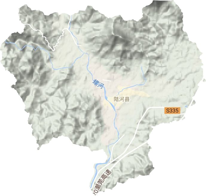 河田镇地形图