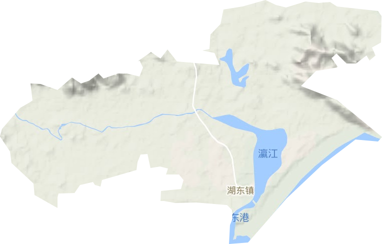 湖东镇地形图