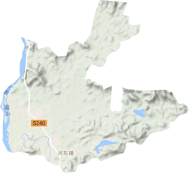 河东镇地形图