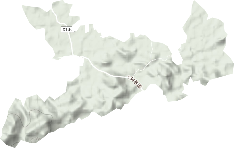 红岭林场地形图