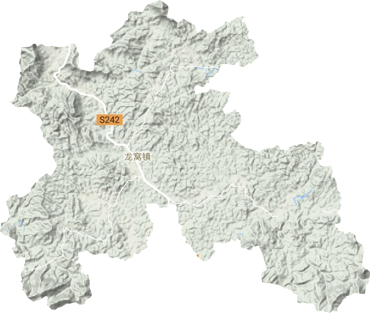 龙窝镇地形图