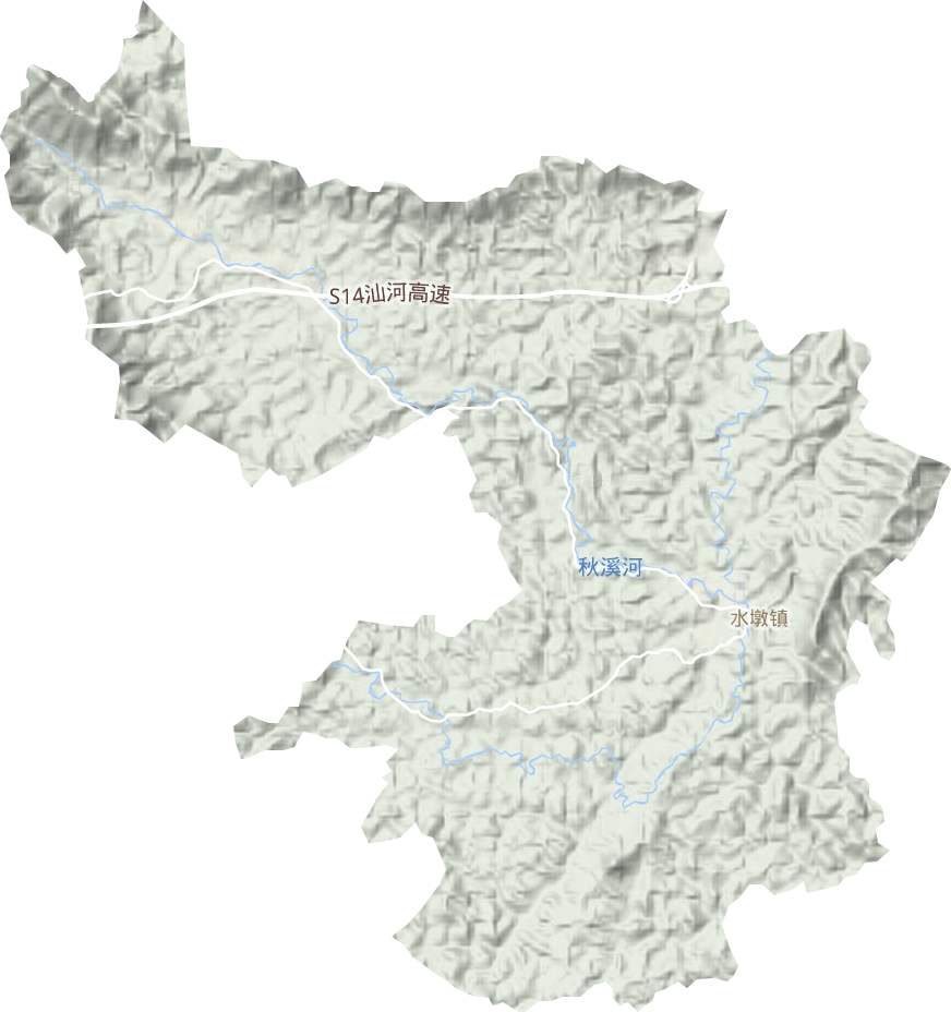 水墩镇地形图