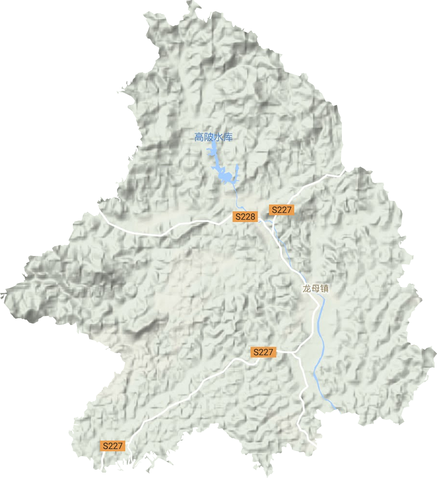 龙母镇地形图