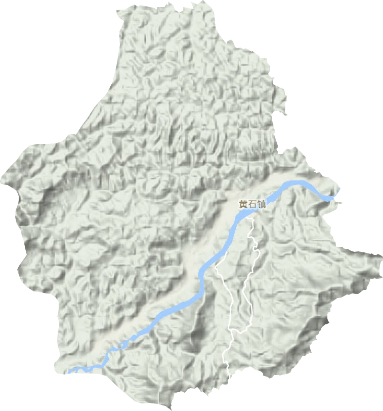 黄石镇地形图