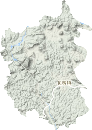 贝墩镇地形图