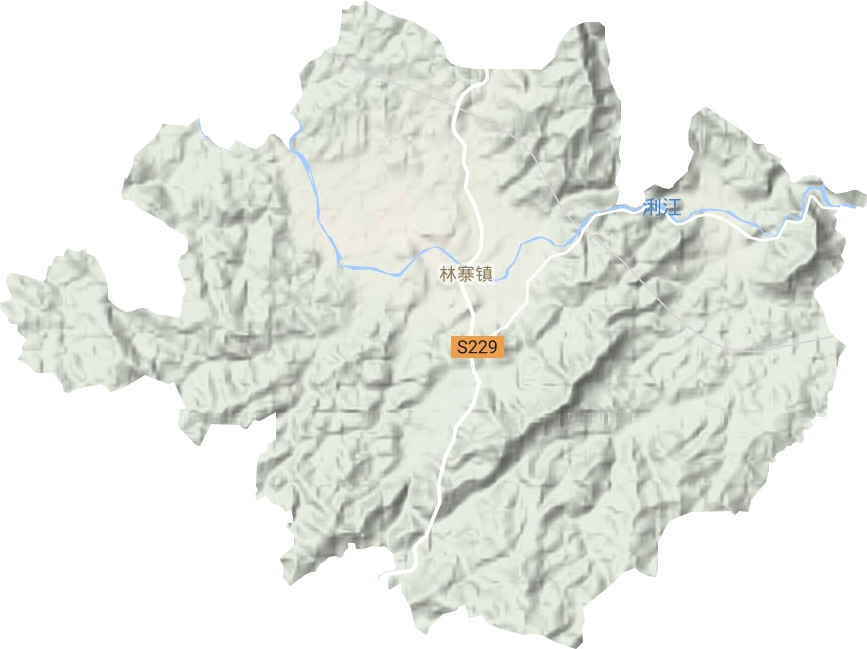 林寨镇地形图