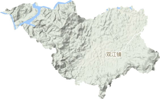 双江镇地形图