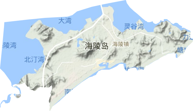 海陵镇地形图