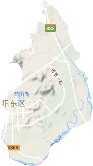东城镇地形图